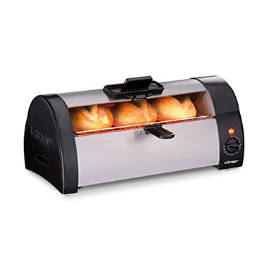 Cloer 3080 Brötchenbäcker zum Aufbacken von Brötchen, Kuchen oder Hefeteilchen 570 W, mattiertes Edelstahlgehäuse im Sale